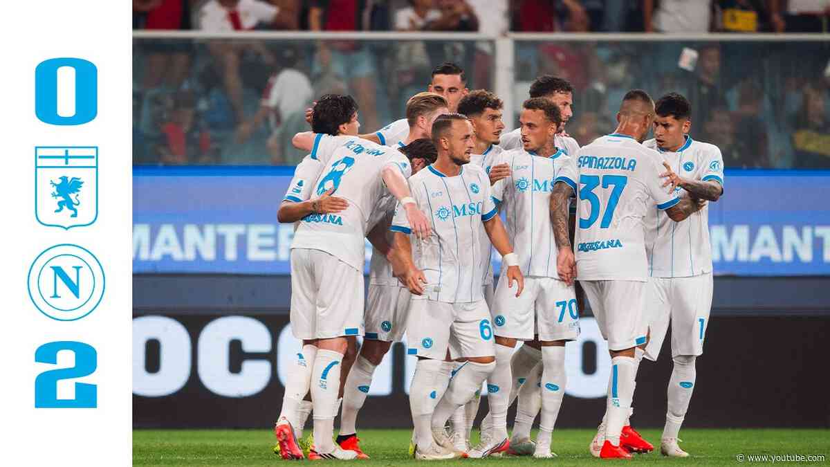 Serie A 26/27 | #GenoaNapoli 0-2 | Vittoria e clean sheet all'esordio di Allegri