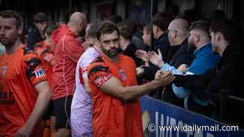 Journey to Wembley: Witton Albion's FA Cup dream comes to an end with seven-goal thrashing after defensive crisis... with one centre-half missing on a stag do as Daily Mail Sport's baton passes to South Shields