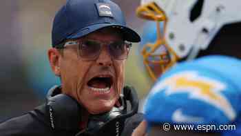 Harbaugh 'not deterred' but Herbert preaches urgency with Chargers 0-2