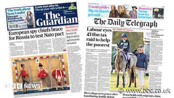 The Papers: 'Russia to test Nato pact' and 'Labour eye tax raid'
