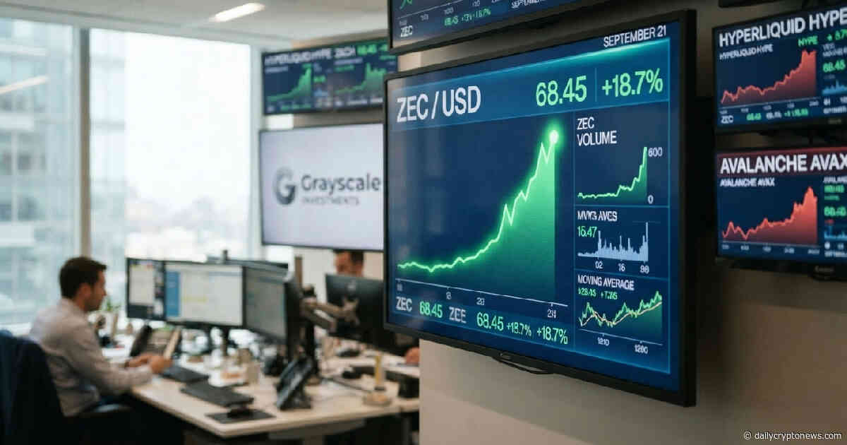 Zcash price climbs on Grayscale ETF share split