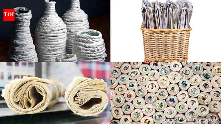 Old newspapers can look expensive: 5 home décor DIYs worth trying