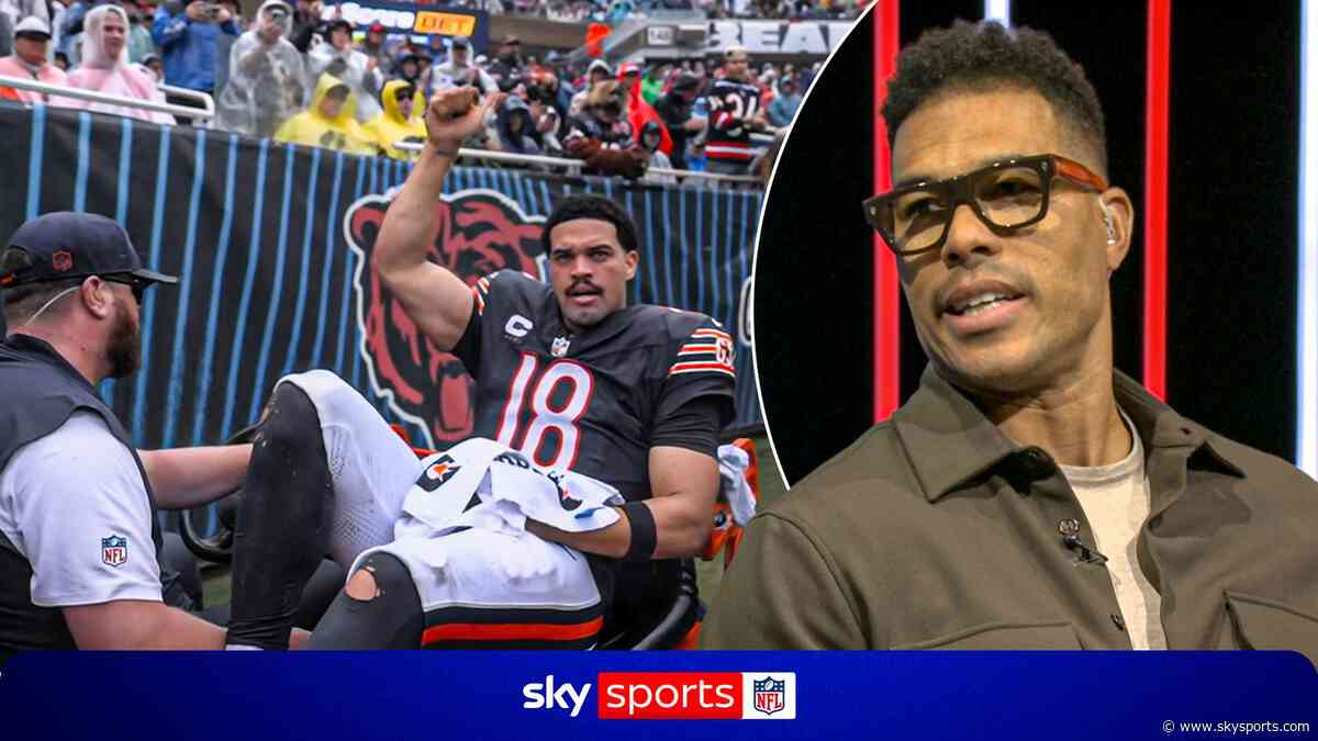 Bears' star QB Williams leaves field in tears after non-contact injury