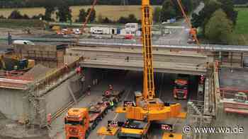Hamm: Zweiter Teil der neuen A1-Brücke steht – Sperrung früher vorbei