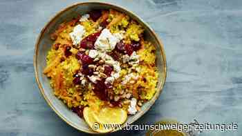 15-Minuten-Couscous mit fixem Feta-Gekrümel