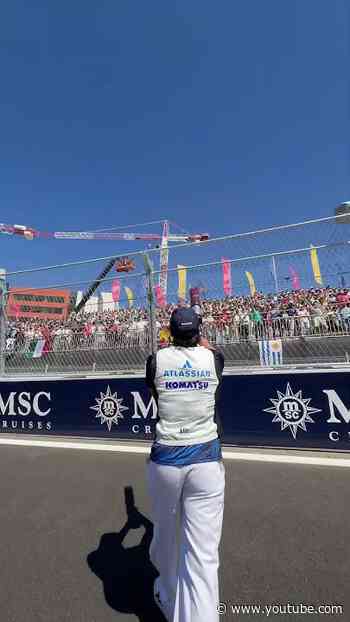 Oh to be a t-shirt in a t-shirt cannon 💨 #f1