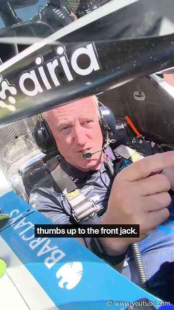 The best view of a pit stop you'll see 👊