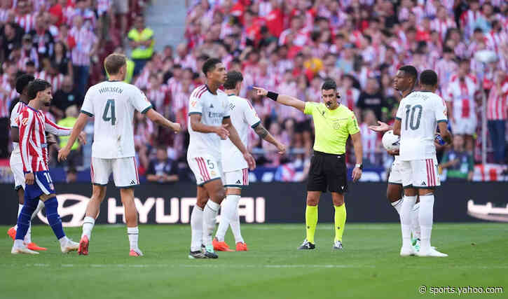 Real Madrid TV launches furious refereeing attack after Atletico derby defeat: ‘He was hanging out with Barça players’