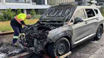 His Hyundai Santa Fe burst into flames on busy highway after repairs at dealership