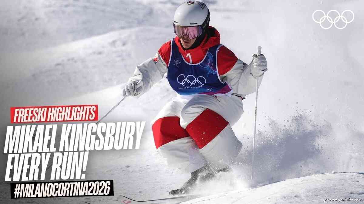 🇨🇦🎿 EVERY Mikael Kingsbury Run at #MilanoCortina2026 | Freestyle Skiing Highlights
