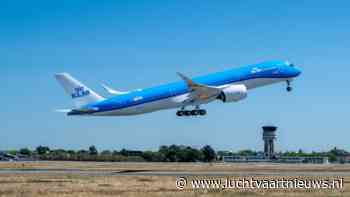 KLM verwelkomt begin oktober eerste Airbus A350 op Schiphol