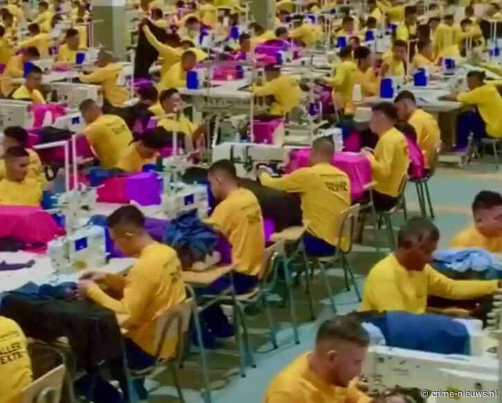 Gevangenen in El Salvador keihard aan het werk in mega werkplaatsen voor kortere celstraf