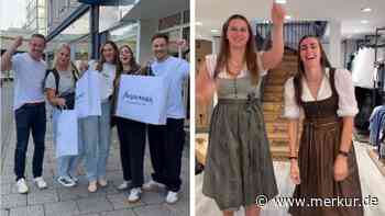 Deutsches Wintersport-Duo geht vergnügt für die Wiesn shoppen