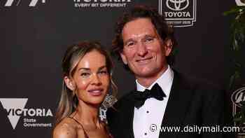 James Hird and his new girlfriend Natalie Young make their red carpet debut as a couple at 2026 Brownlow Medal after his split with wife of 27 years Tania