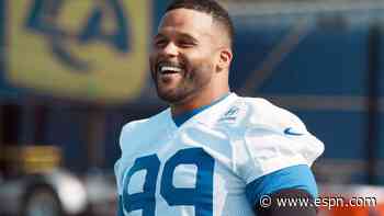 How much weight will Aaron Donald carry in his return to the Rams with Myles Garrett out?