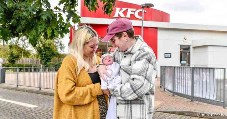 I gave birth outside KFC, so I’ve named my baby after the chain