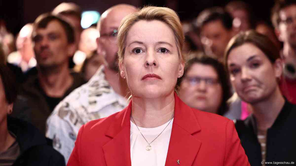 Berlin-Wahl: Giffey verpasst Einzug ins Abgeordnetenhaus