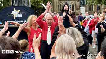 Keep dancing: 100-year-old leads charity flash mob