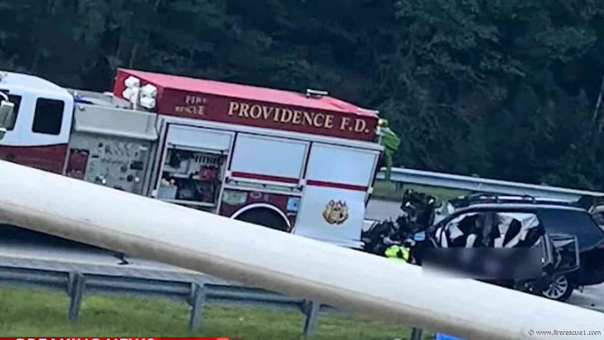 3 family members killed after SUV strikes N.C. fire truck blocking crash