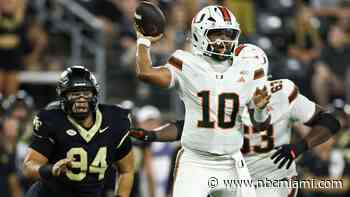 Mensah sets ACC consecutive-completions marks, defense rises in 4th as No. 5 Miami tops Wake Forest