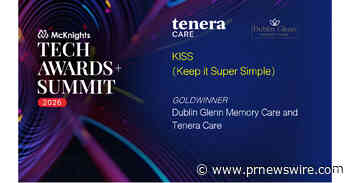 Tenera Care and Dublin Glenn Memory Care Win Gold in 2026 McKnight's Technology Awards