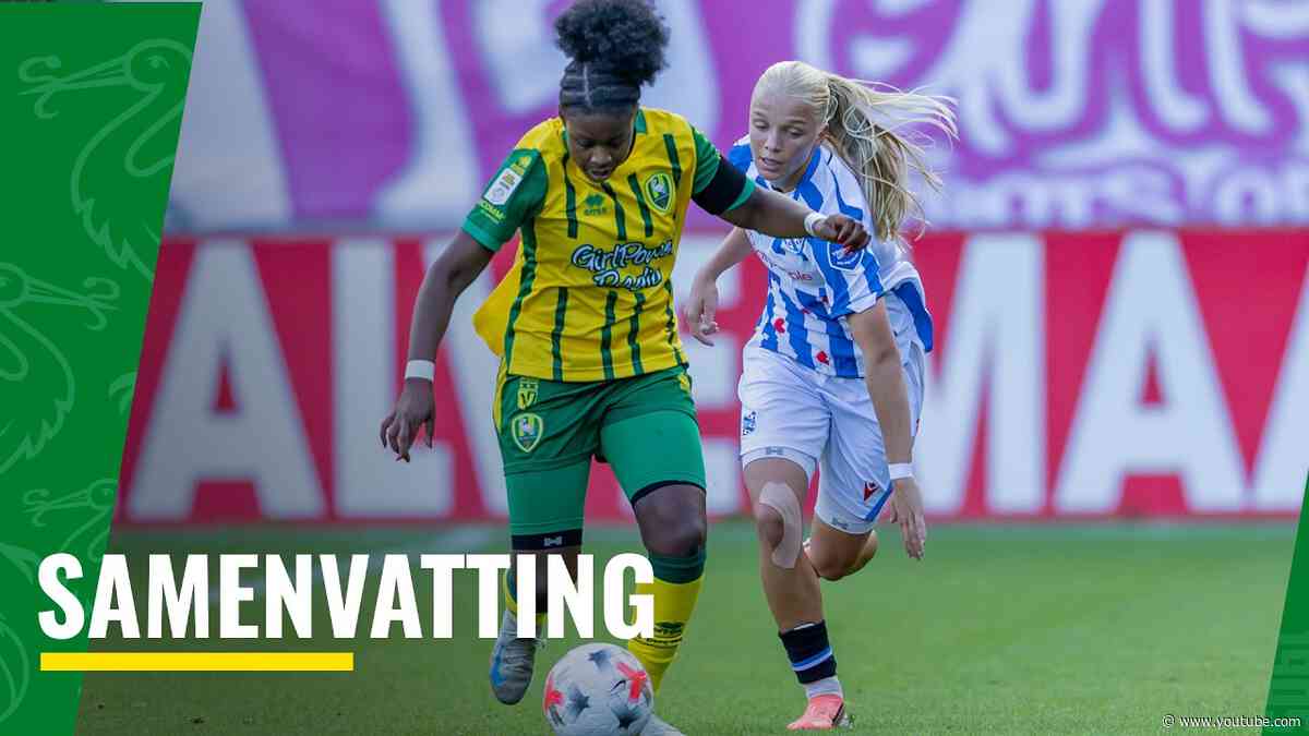 Samenvatting ADO Den Haag VR - SC Heerenveen VR 2-2 (20-09-2026)