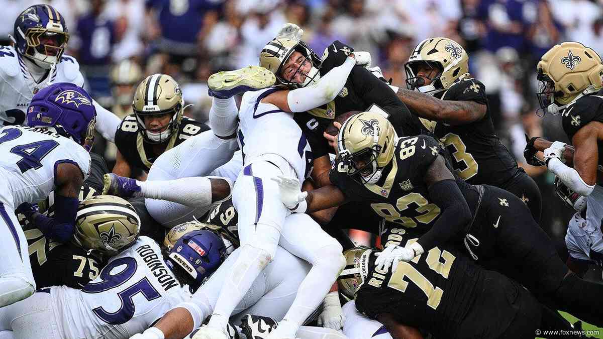 Saints' Tyler Shough scores go-ahead TD vs Ravens but NFL fans wonder whether the ball crossed the goal line