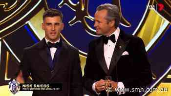 Collingwood superstar Nick Daicos has won the Brownlow Medal with a record number of votes