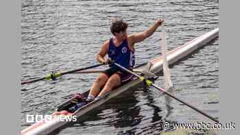 Bride's veil saved by rower after it blows away