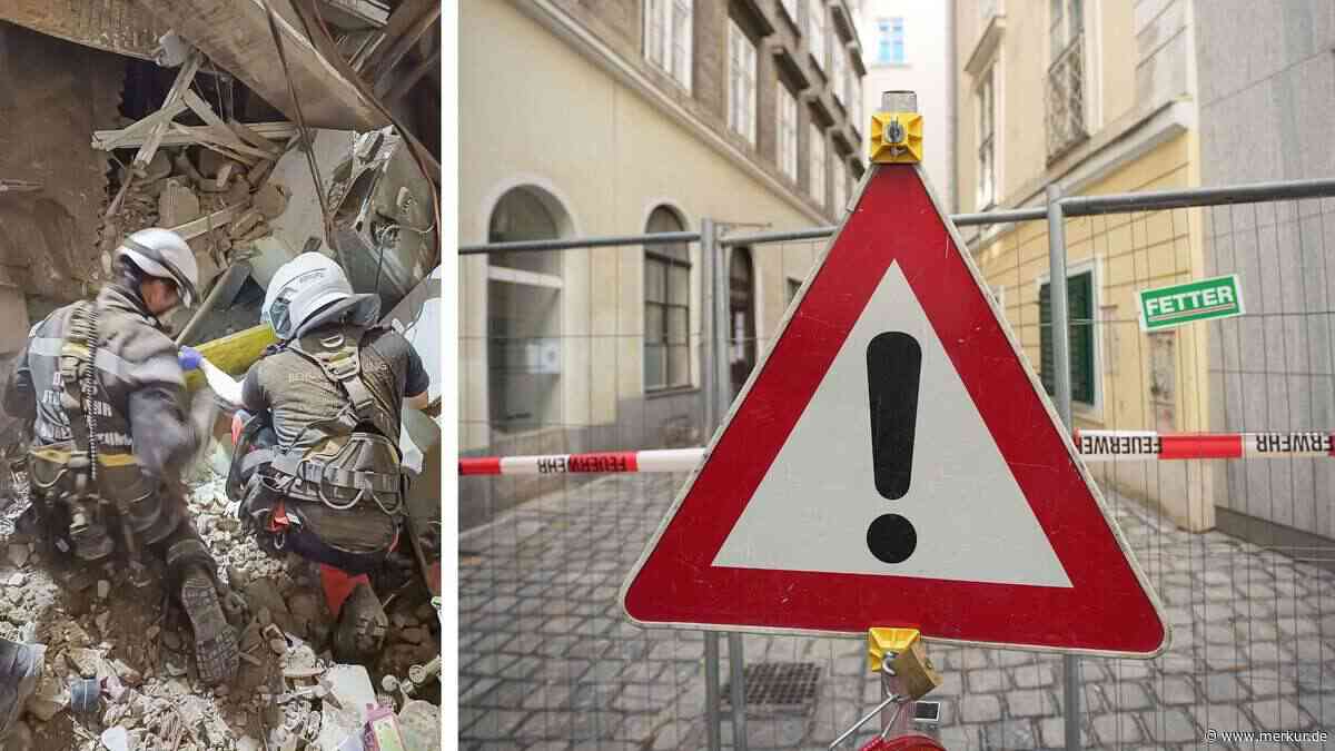 Wohnhaus in Wiener Innenstadt eingestürzt: Frau unter Trümmern begraben – mehrere Verletzte