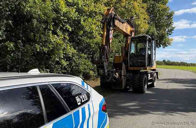 POL-HI: Bagger auf der BAB 7 / unterwegs zwischen Hannover-Laatzen und Hildesheim Drispenstedt