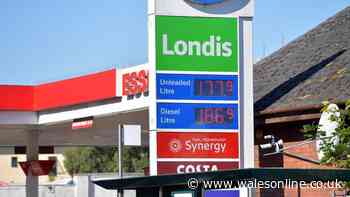 Map shows the garages in Wales charging £2 for a litre of petrol