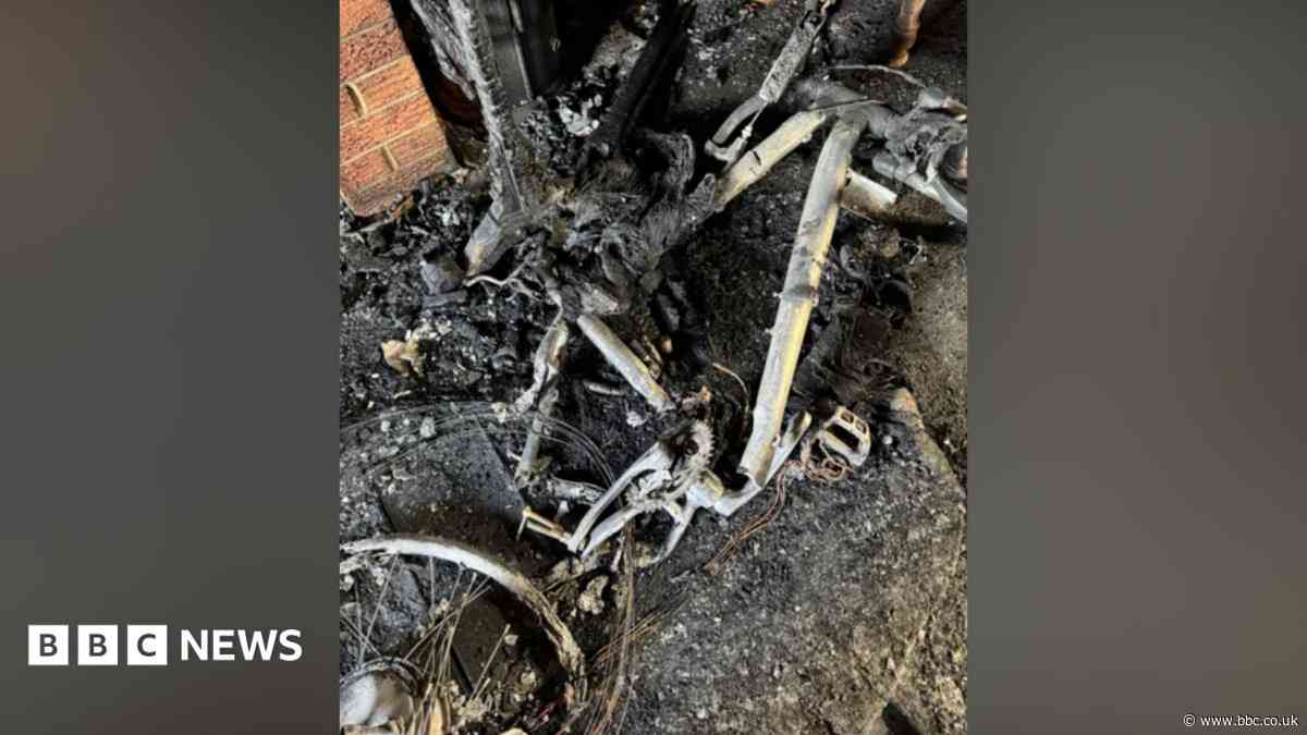 Second-hand battery caused self-built e-bike fire