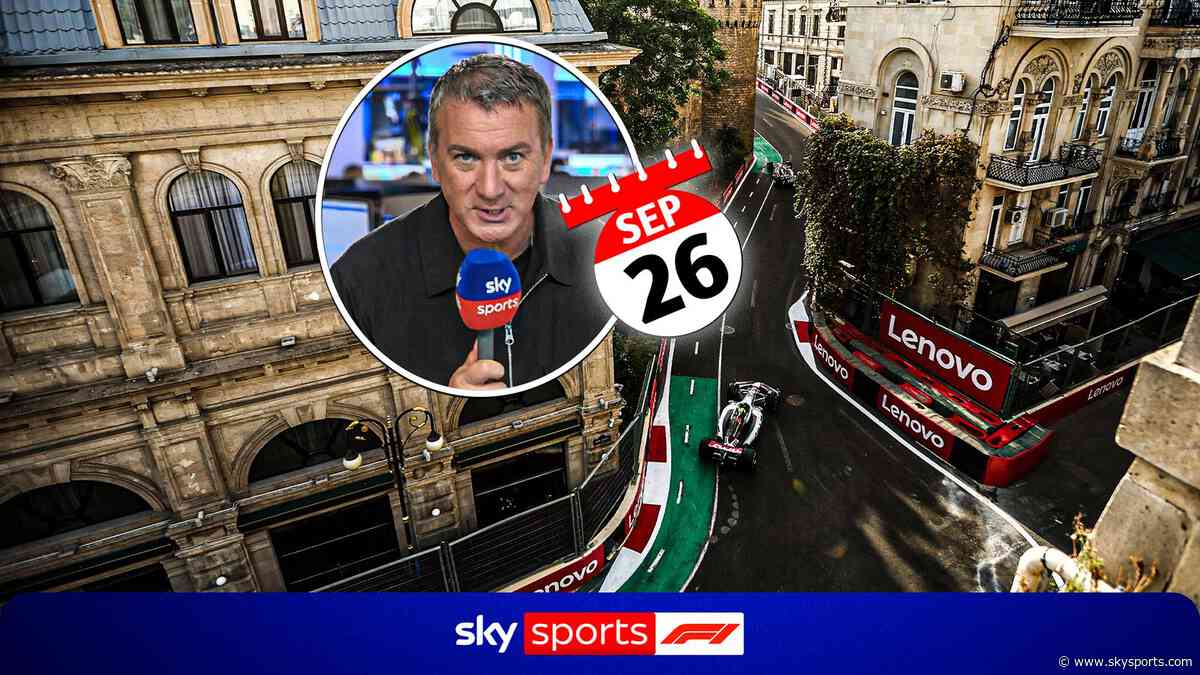Craig Slater channels CRAIG DAVID to explain why Baku race is on Saturday!