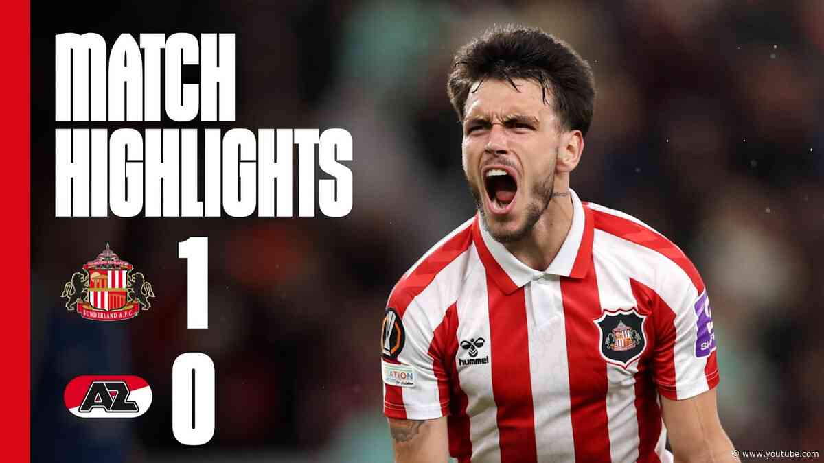 Le Fée Penalty Secures European Win | Sunderland AFC 1 - 0 AZ Alkmaar | Europa League Highlights
