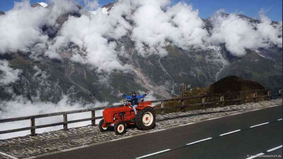 Beliebter Ballermann-Star tuckert mit Oldtimer-Traktor auf den Großglockner
