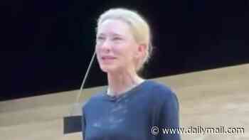 Cate Blanchett begs audience not to film her new play at the National Theatre and says 'it spoils it for the next group'