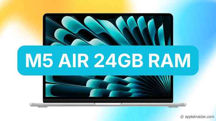 Save $150 on Apple's M5 MacBook Air with 24GB RAM, 1TB SSD; now $1,649