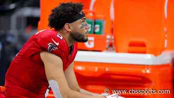 Falcons' Drake London gets into heated exchange with fan during blowout loss to Panthers