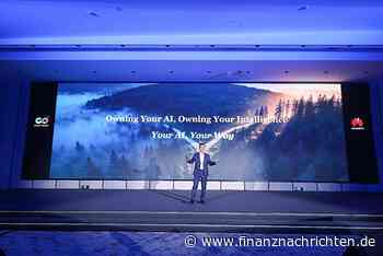 EQS-News: Huawei Technologies Co., Ltd: Huawei bringt die Fintelligent AI Solution auf den Markt, um Finanzinstituten weltweit dabei zu helfen, das Motto "Own Your AI, Own Your Intelligence" zu verwirklichen