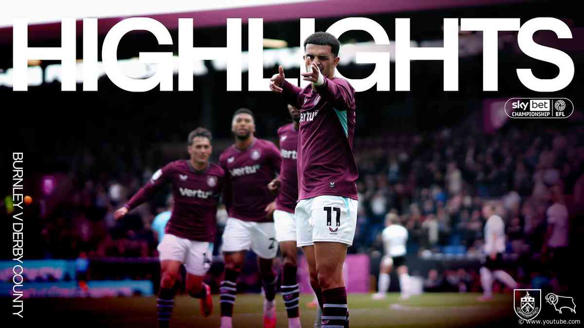 Burnley v Derby County | EFL Championship Highlights