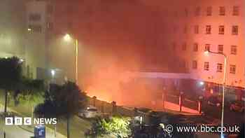 Two arrested over major fire at Folkestone hotel