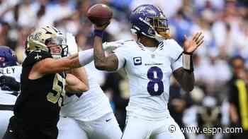 Lamar Jackson, Ravens face questions after frustrating loss to Saints