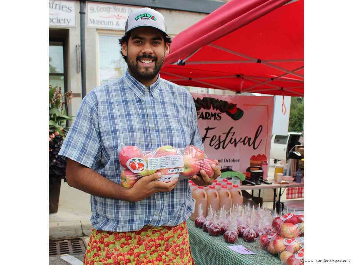 Farming in the family for Brantford student working at St. George Apple Fest