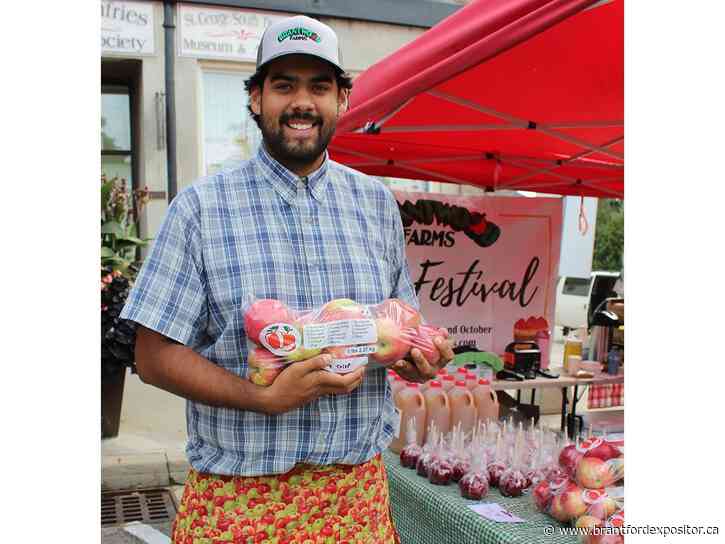 Farming in the family for Brantford student working at St. George Apple Fest