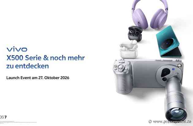 vivo präsentiert X500-Serie mit Next-Level-Kameratechnik in China und bestätigt Europa-Launch der Pro-Modelle für den 27. Oktober