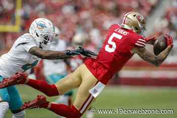 49ers wide receivers Demarcus Robinson, Mike Evans exit early with apparent injuries