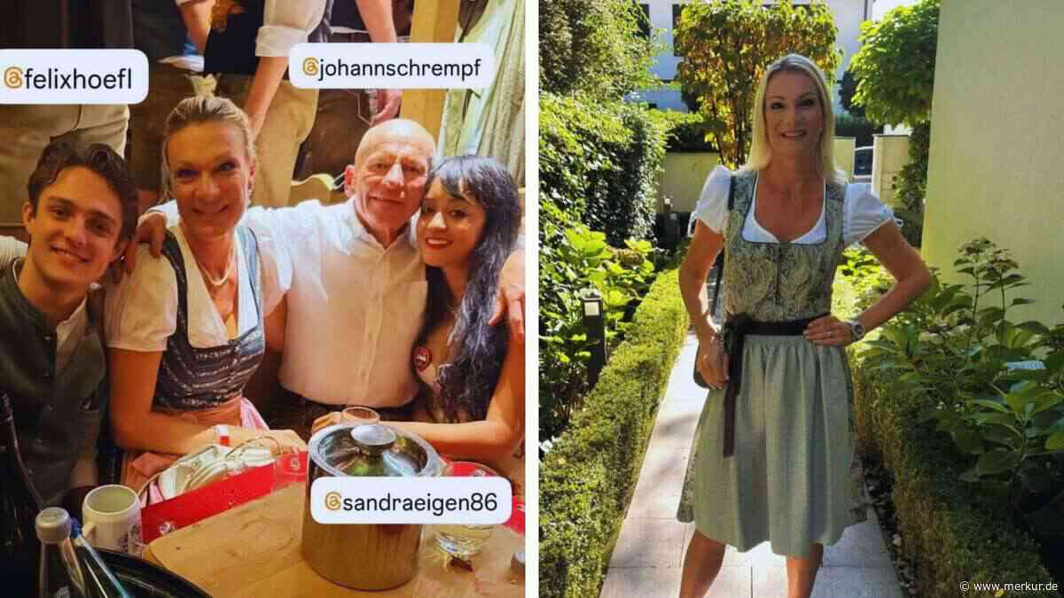 Maria Riesch feiert Wiesn-Party zwischen Stiefsohn und Freund Johann