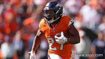 Broncos' run game in question with injured Dobbins, Harvey