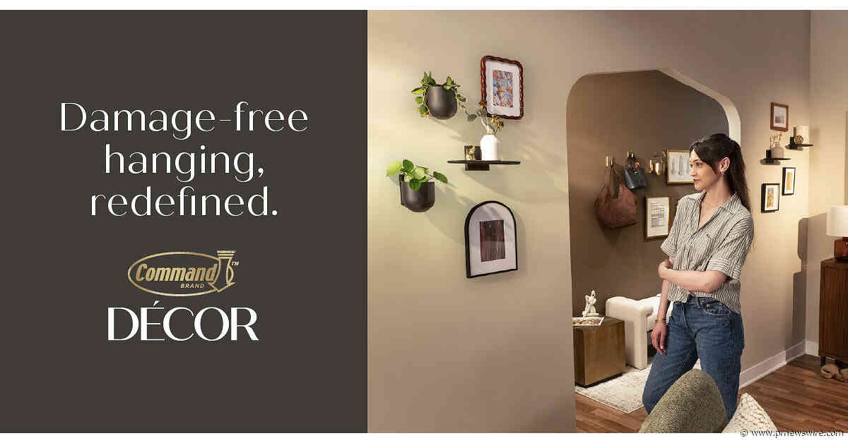 Command DÉCOR Collection Brings Premium Metal Design to Damage-Free Hanging